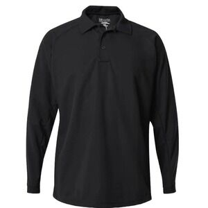 Men's Vertx Coldblack Long Sleeve Polo,‎ Black Large